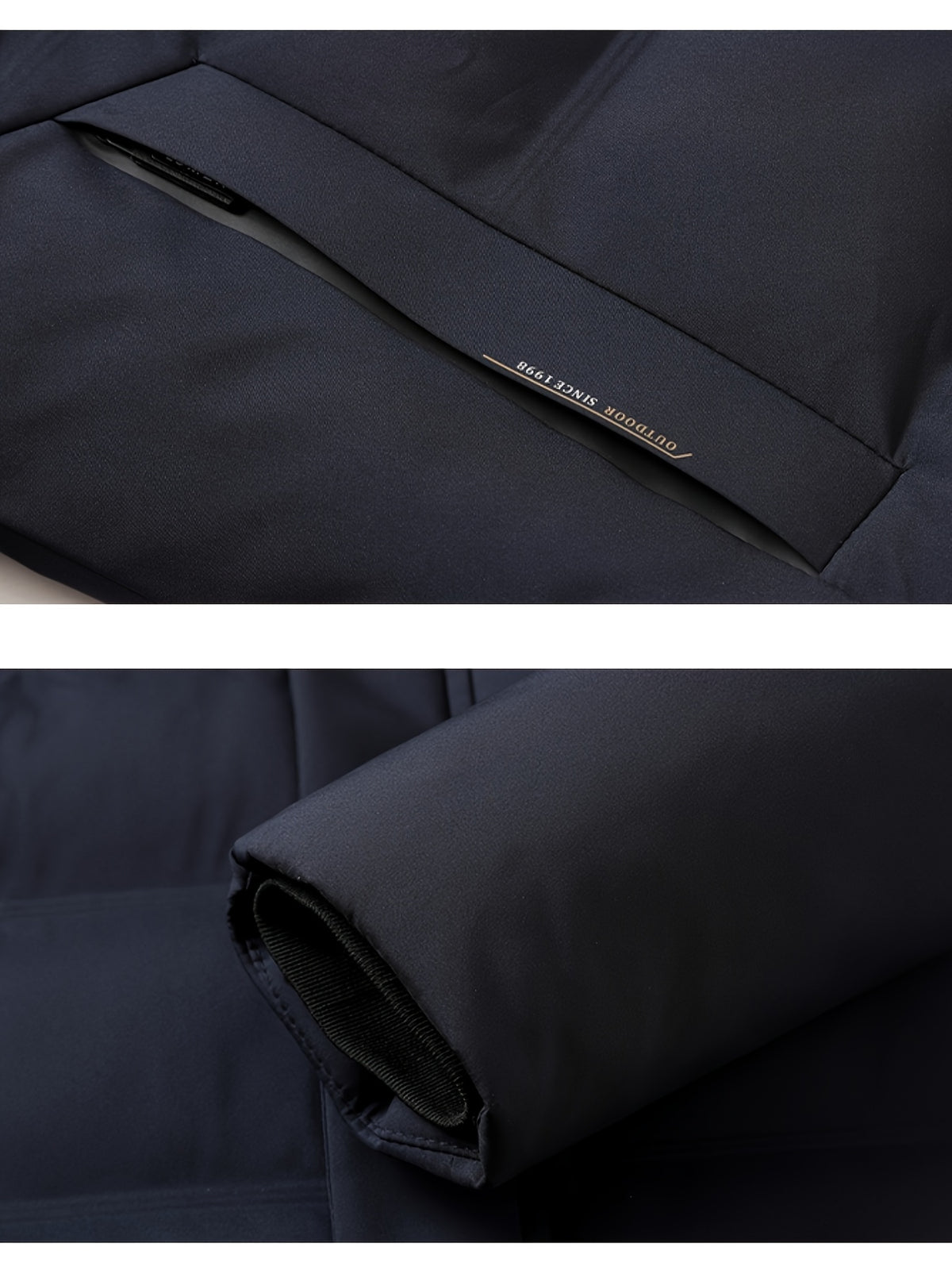 Veste pour homme, capuche amovible, rouge