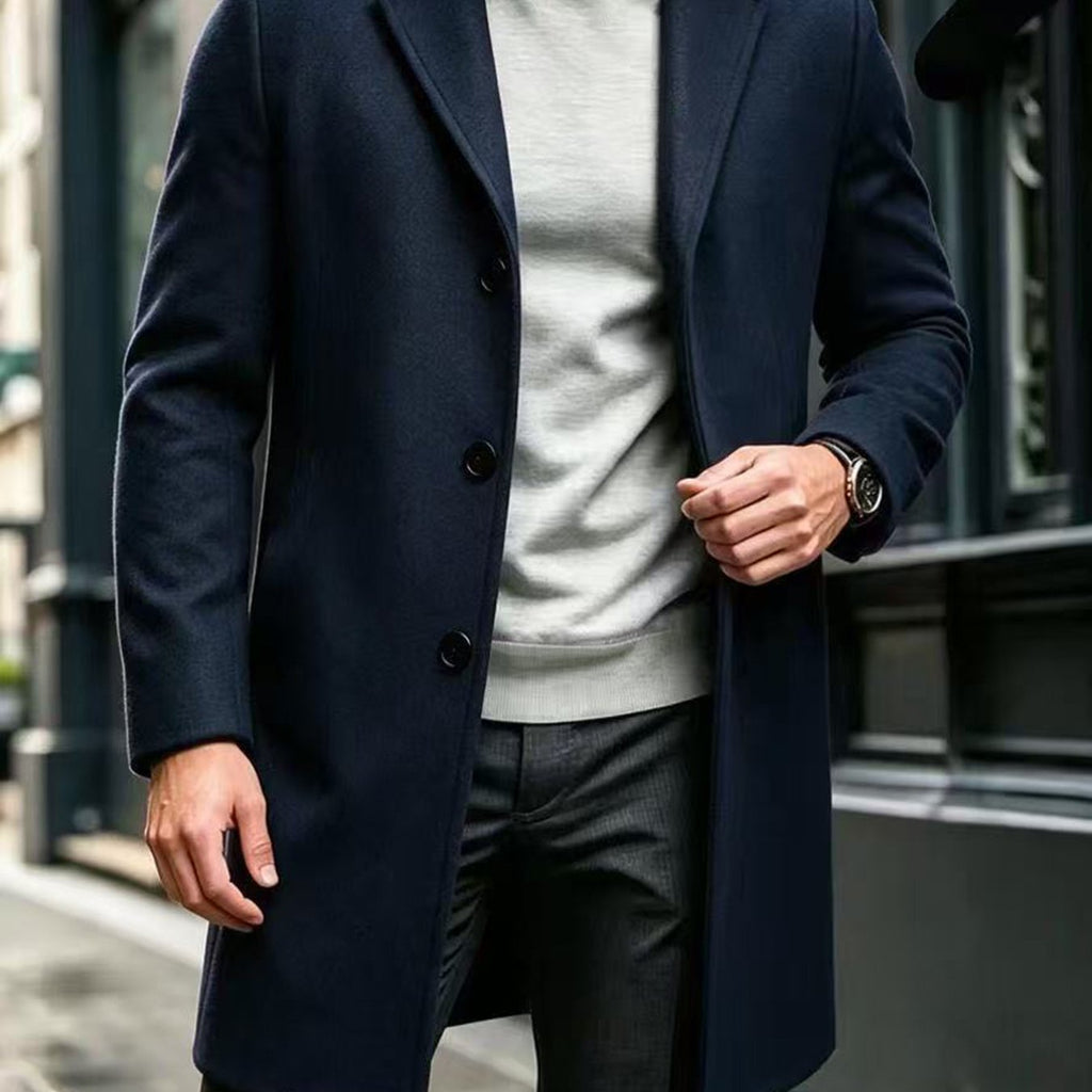 Trench, à revers, modele 12, coloris bleu marine