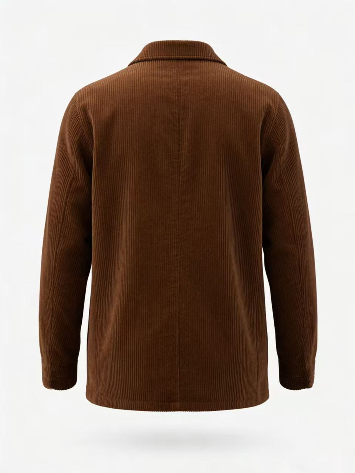 Manteau pour homme, velours côtelé, à col montant
