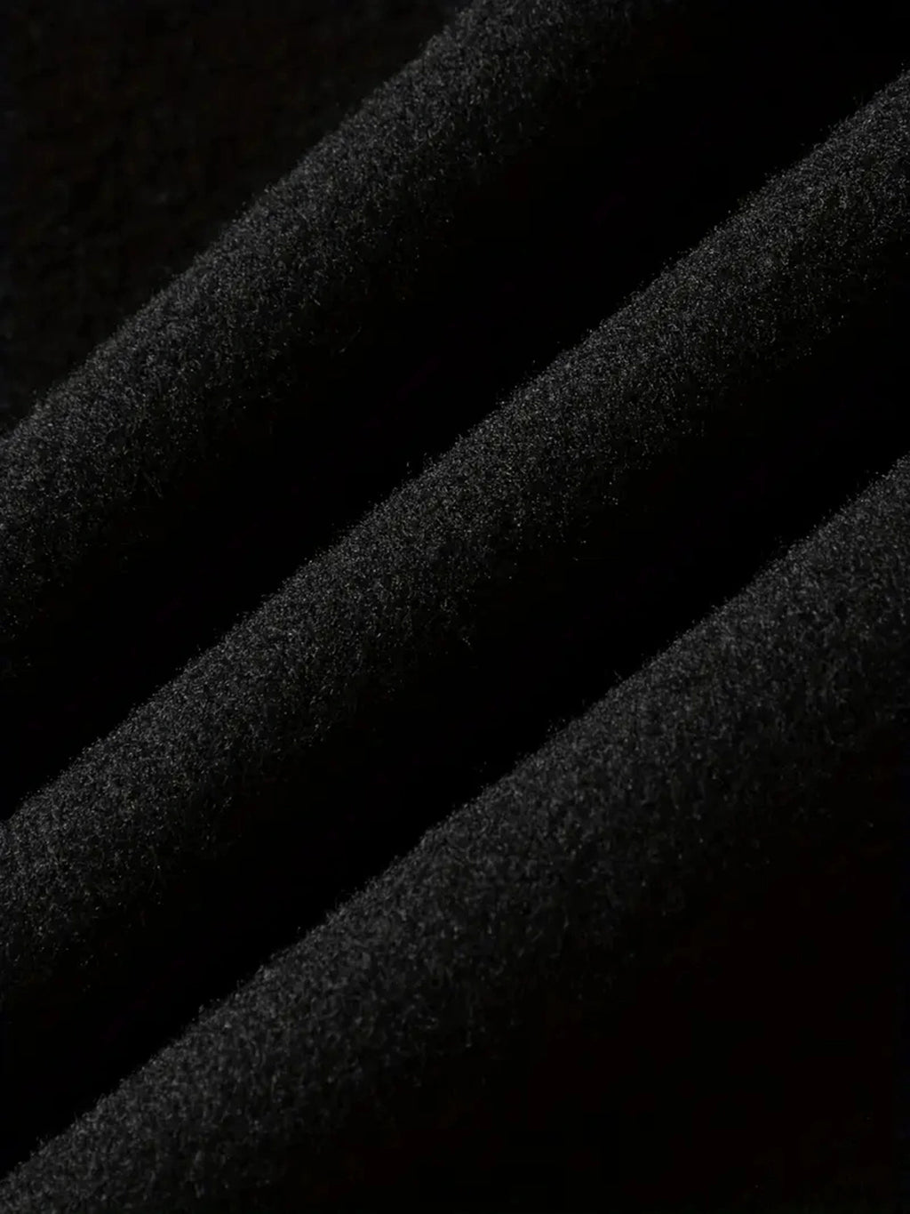 Manteau pour homme, à revers, noir
