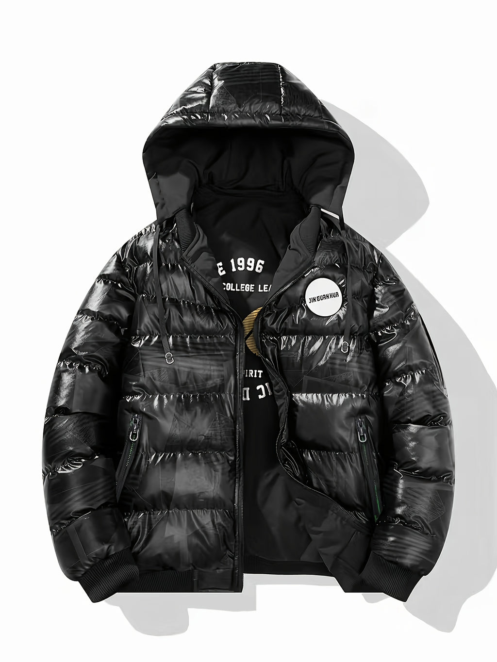Veste pour homme, à capuche, vert