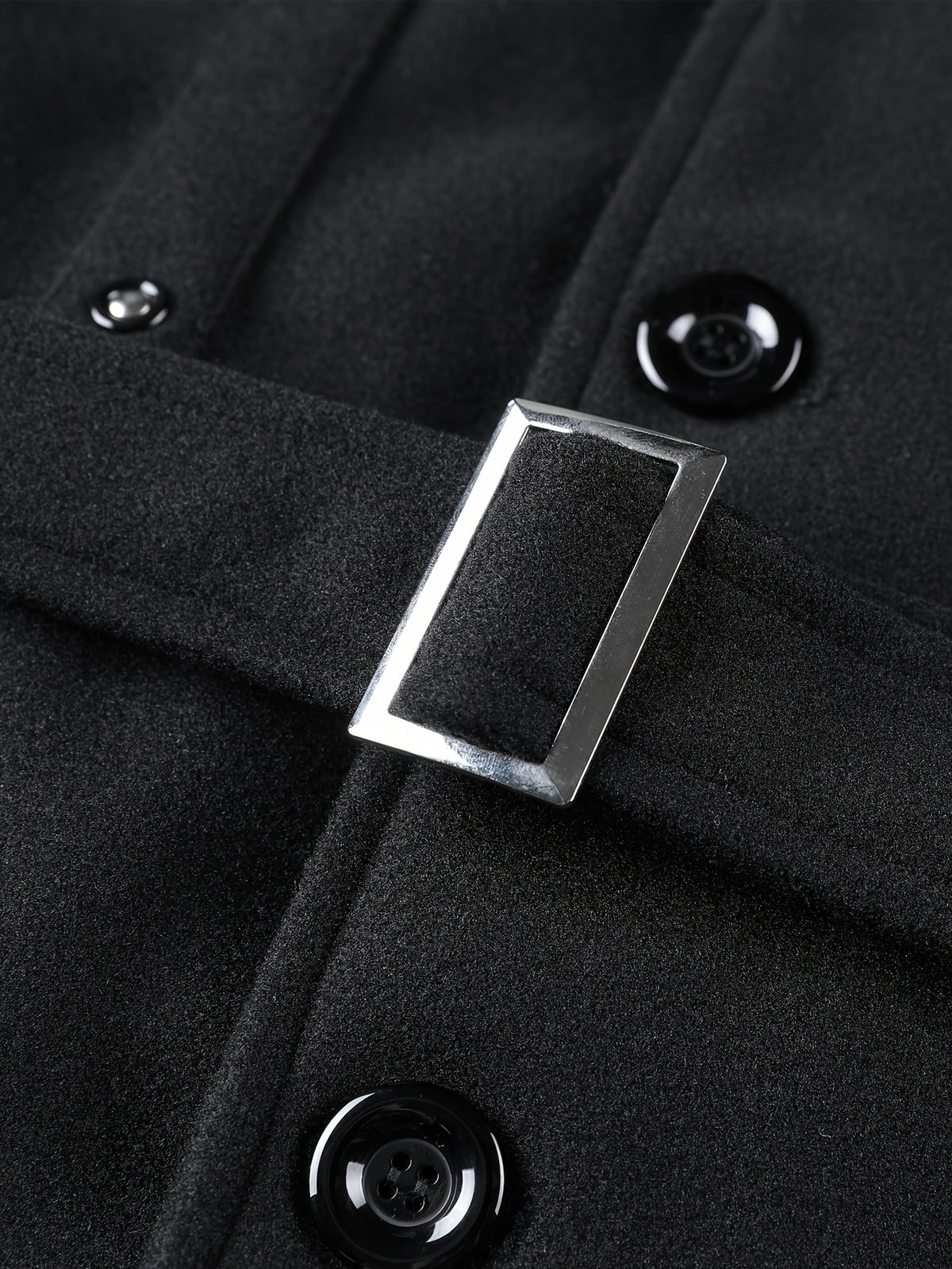 Veste long pour homme, à col montant, gris