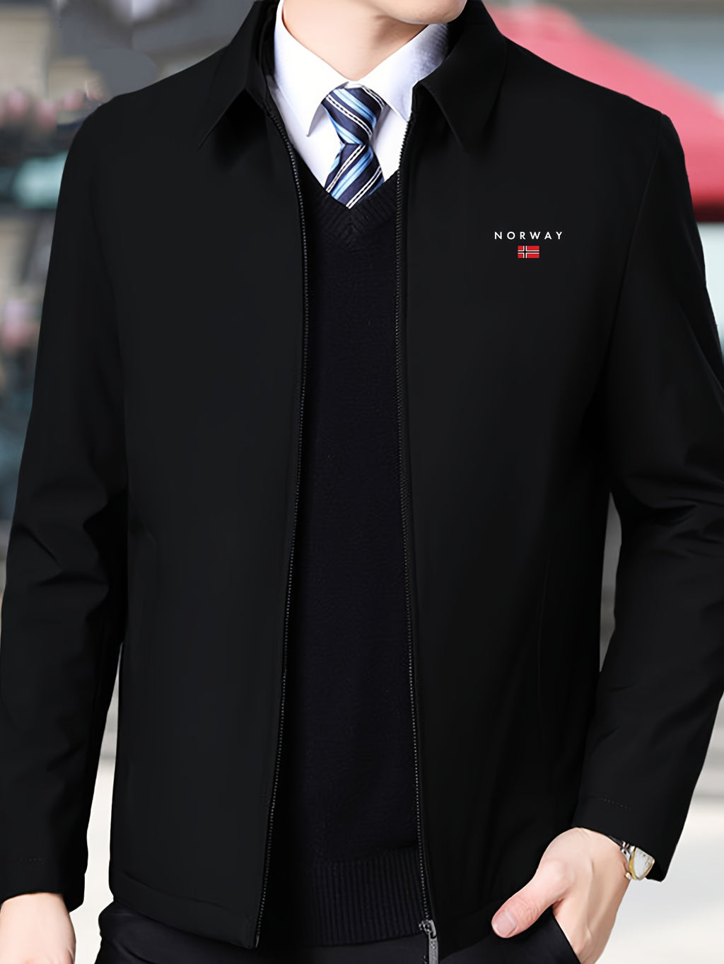 Veste pour homme, à revers, modele 10