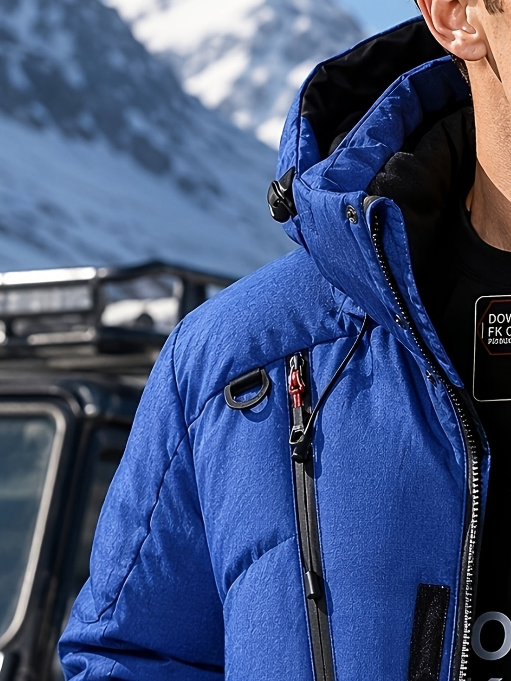 Doudoune matelassée pour homme, à capuche