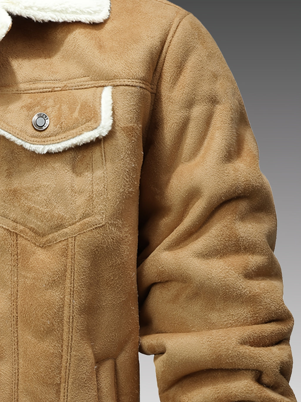 Veste, polaire, à revers, détail du vêtement