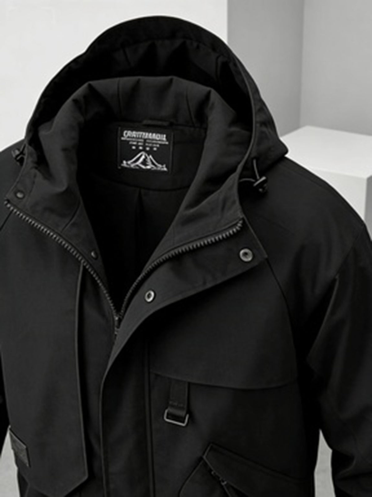 Veste pour homme, à capuche, vert fougère