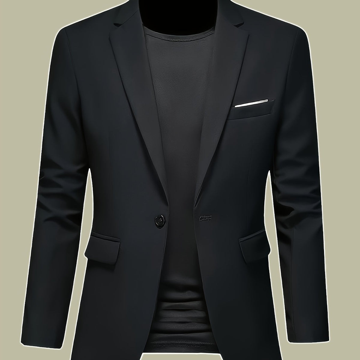 Veste, yahong, coloris noir élégant Image