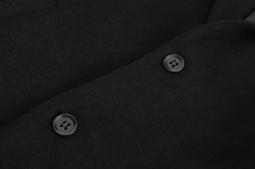 Manteau en laine pour homme, 35 % laine, tweed