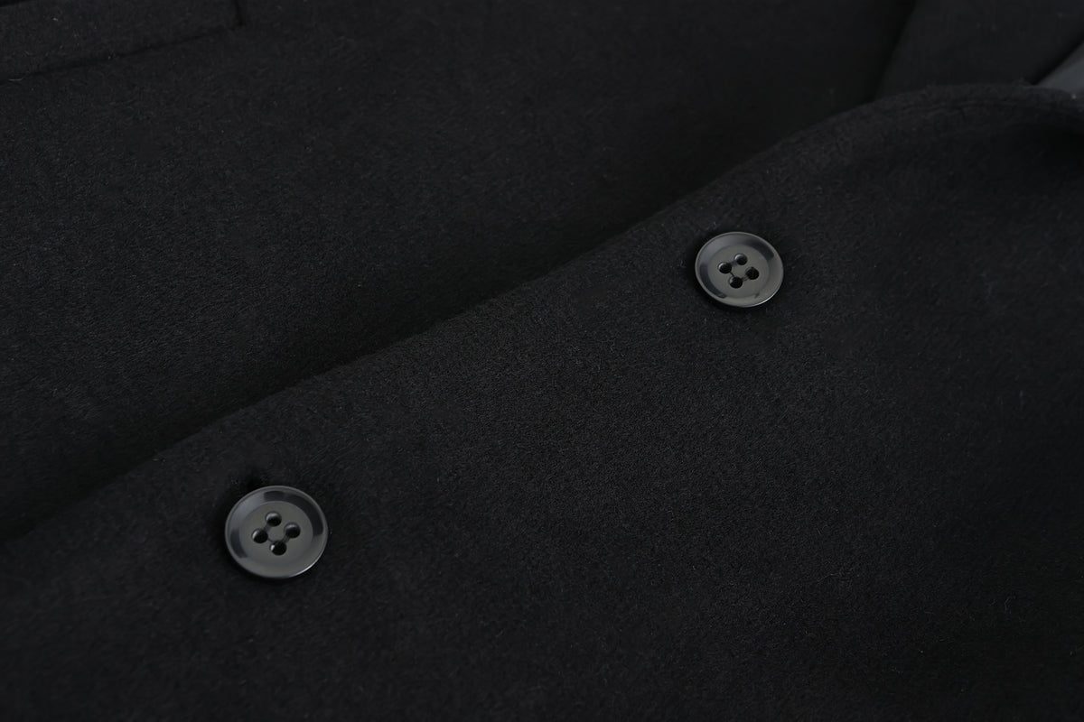 Manteau en laine pour homme, 35 % laine, tweed