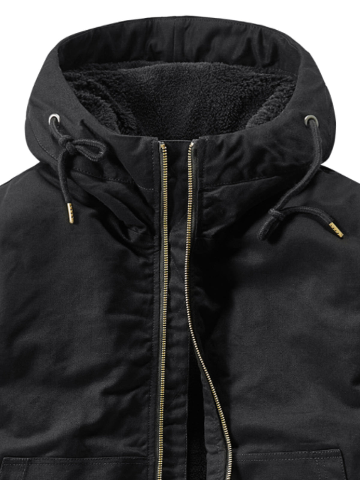 Blouson pour homme, polaire, à capuche