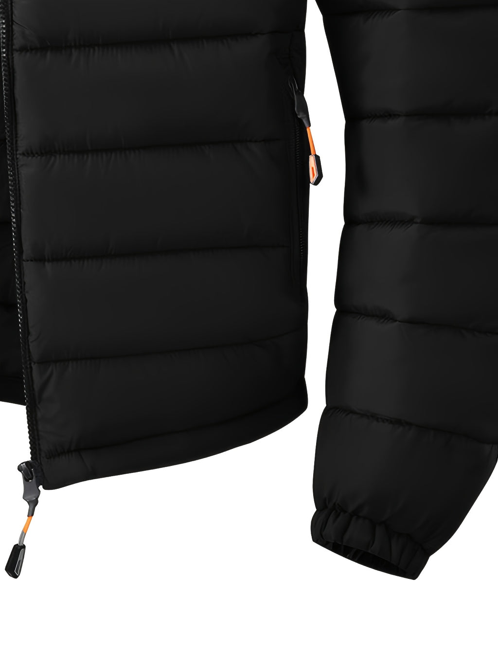 Manteau matelassé pour homme, coupe-vent, à capuche