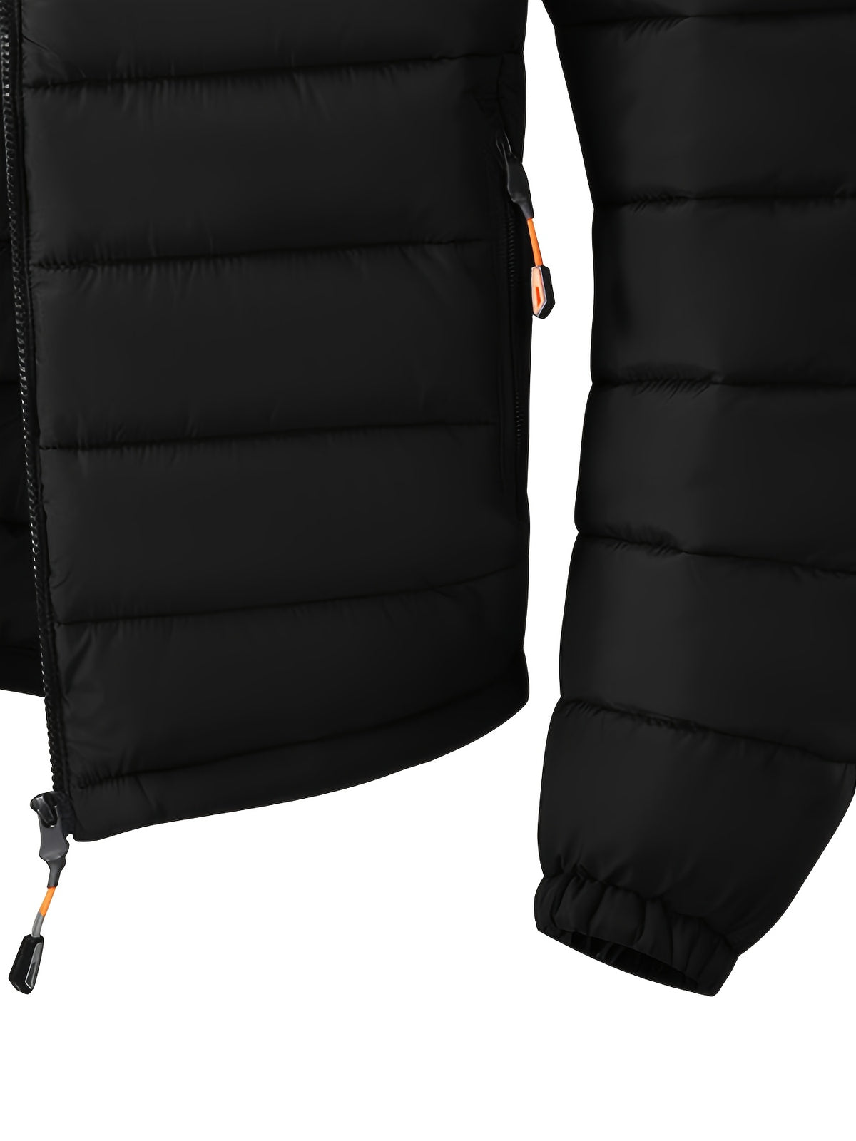 Manteau matelassé pour homme, coupe-vent, à capuche
