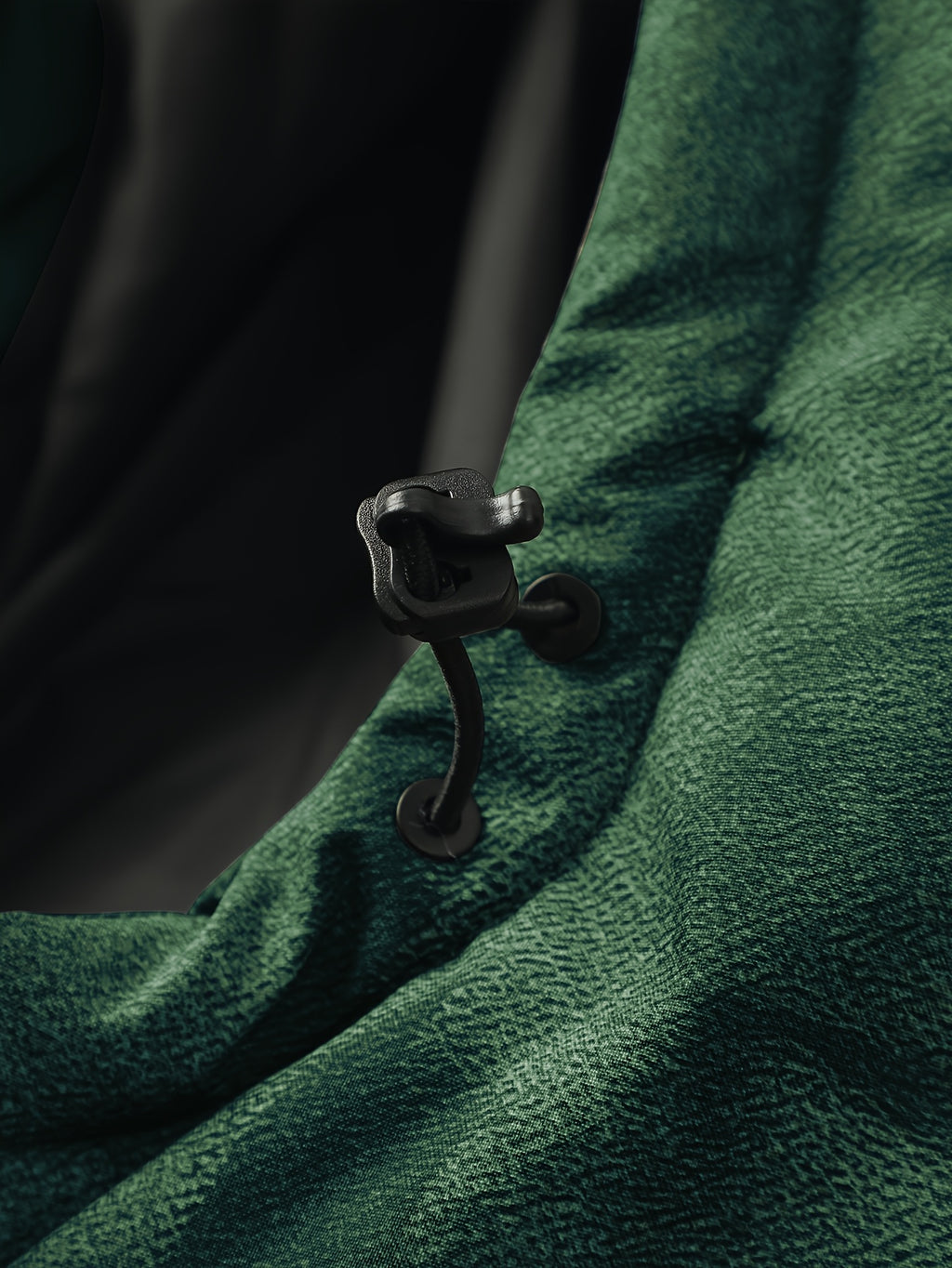 Veste pour homme, coupe-vent, à capuche, vert olive