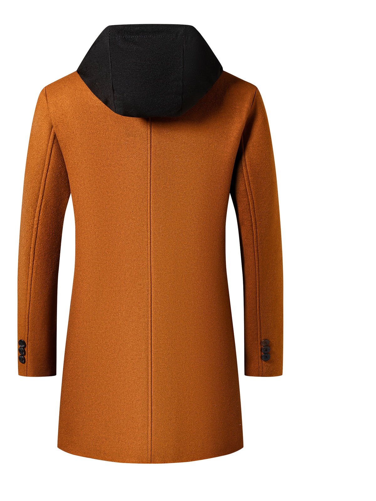 Pardessus en laine mi-long pour homme, 50 % laine, tweed