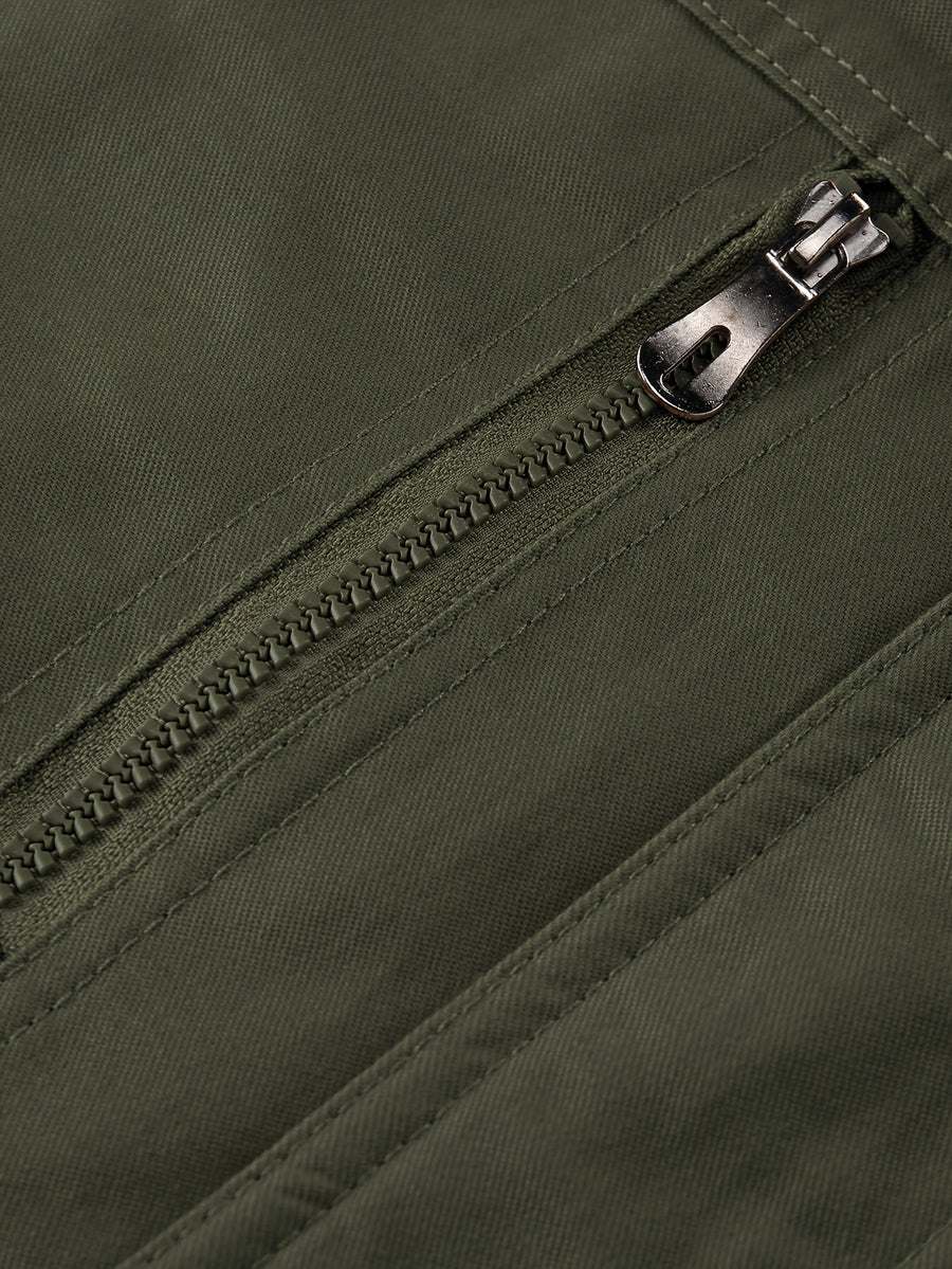 Veste mi-long, à capuche, détail du vêtement