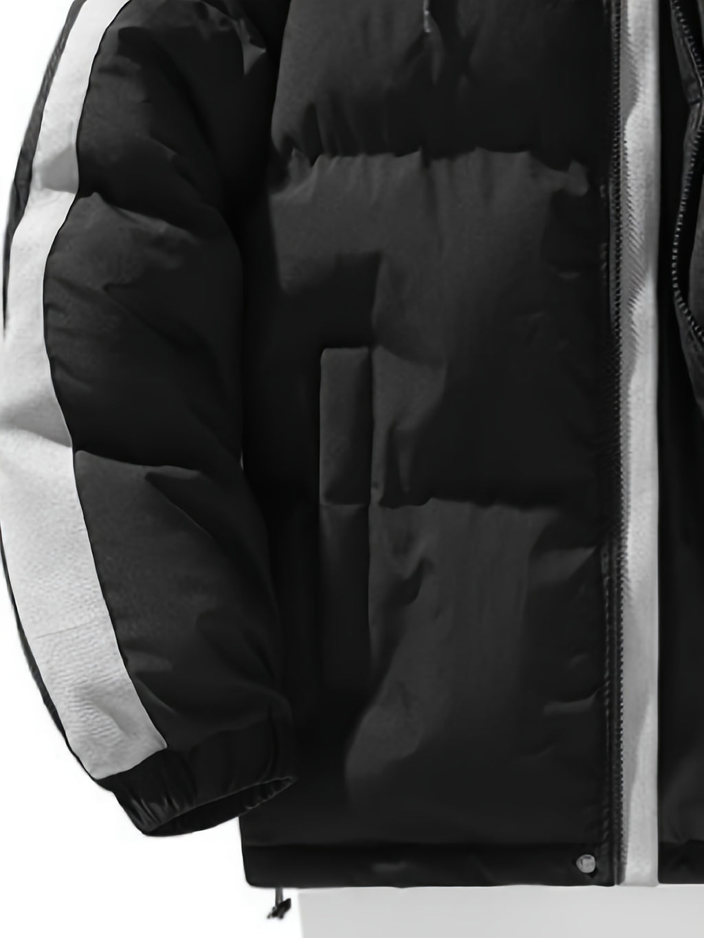 Manteau matelassé pour homme, à capuche, abricot beige
