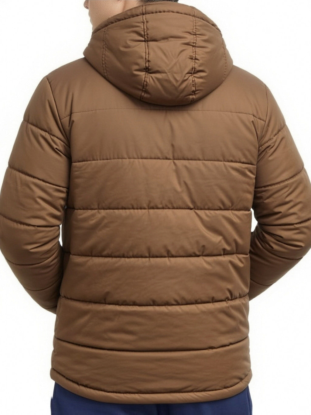 Manteau matelassé pour homme, polaire, à capuche
