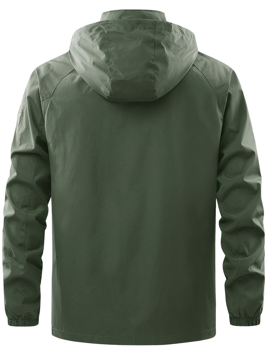 Veste longue, coupe-vent, à capuche, bleu marine, photo 5
