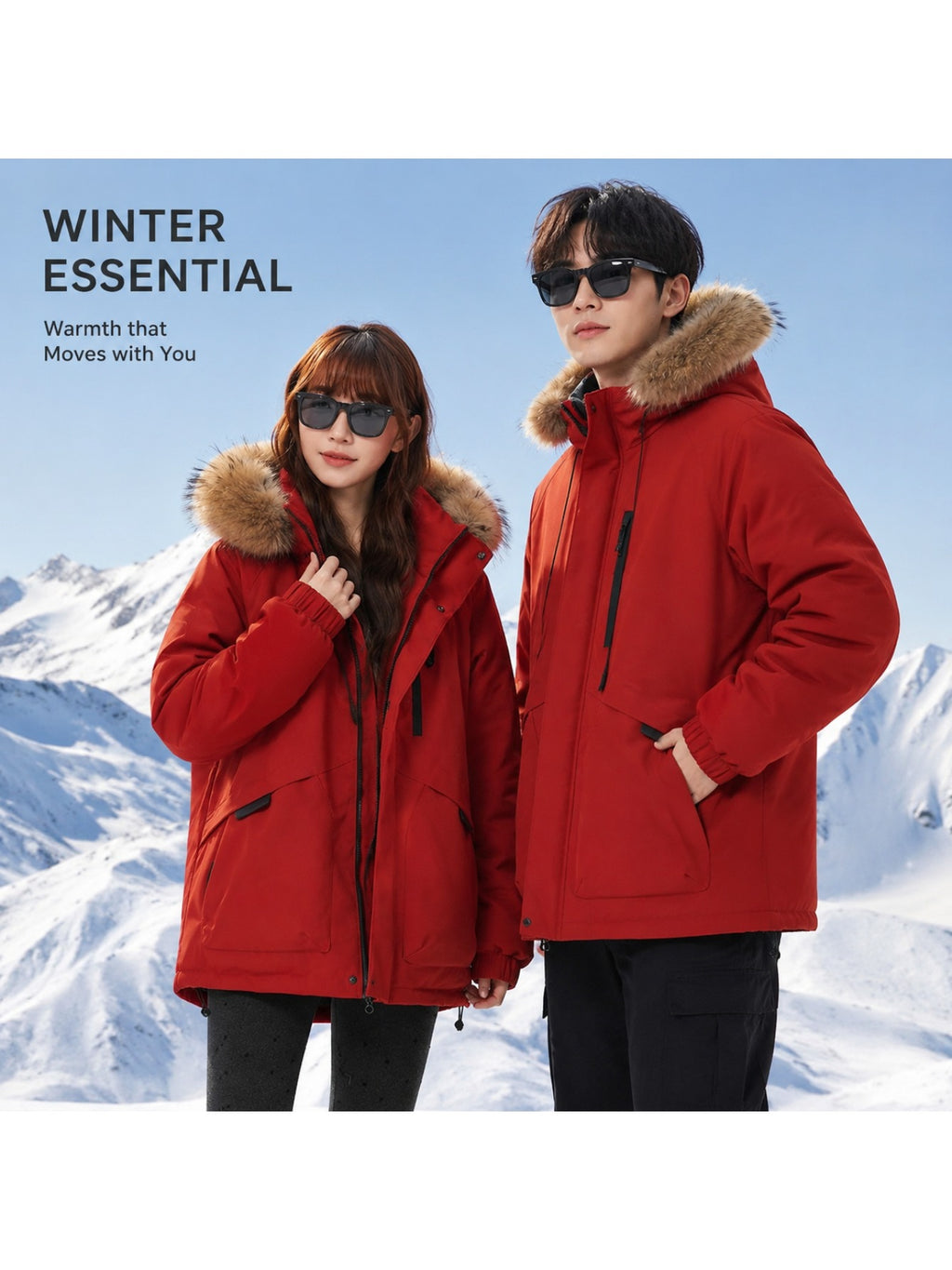 Manteau en fausse fourrure pour homme, coupe-vent, à capuche