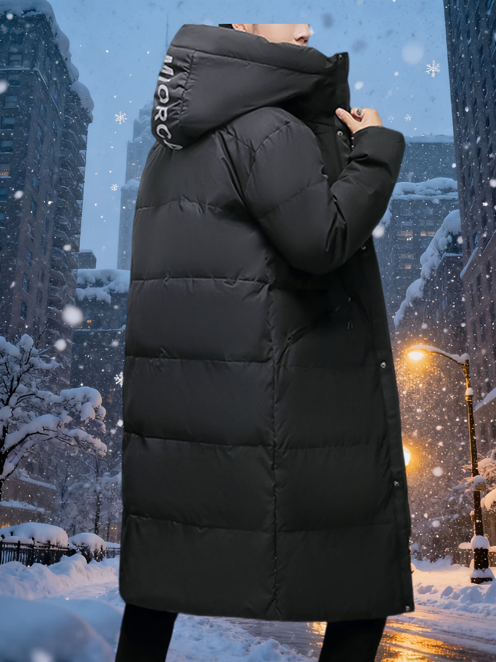 Veste matelassée pour homme, coupe-vent, à capuche, modele 2