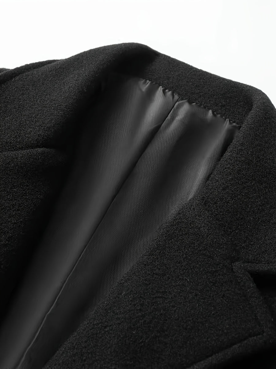 Veste, à revers, gris profond, photo 22