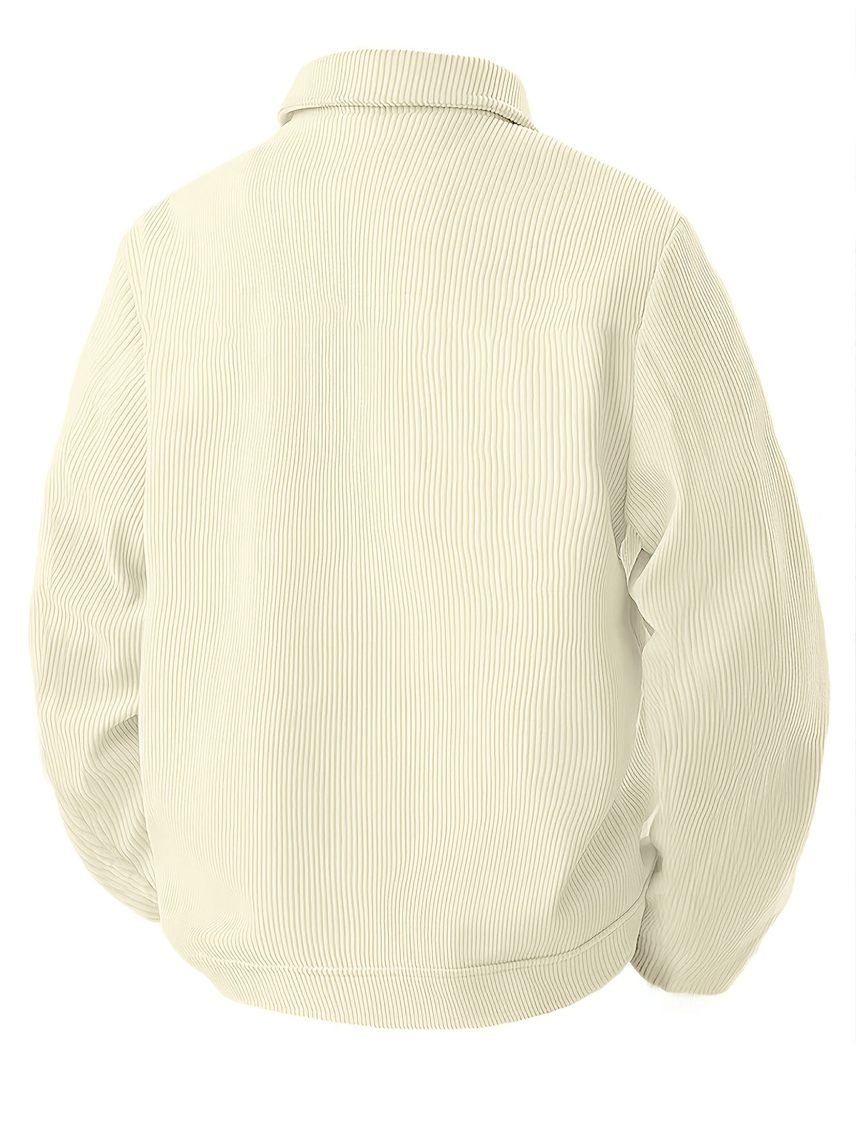 Veste pour homme, velours côtelé, à revers, kaki