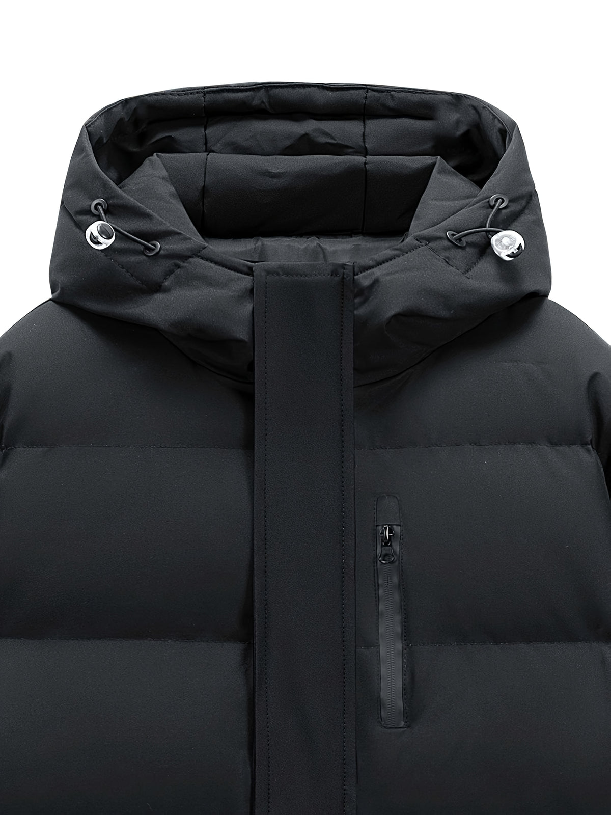 Manteau pour homme, à capuche, blanc ivoire