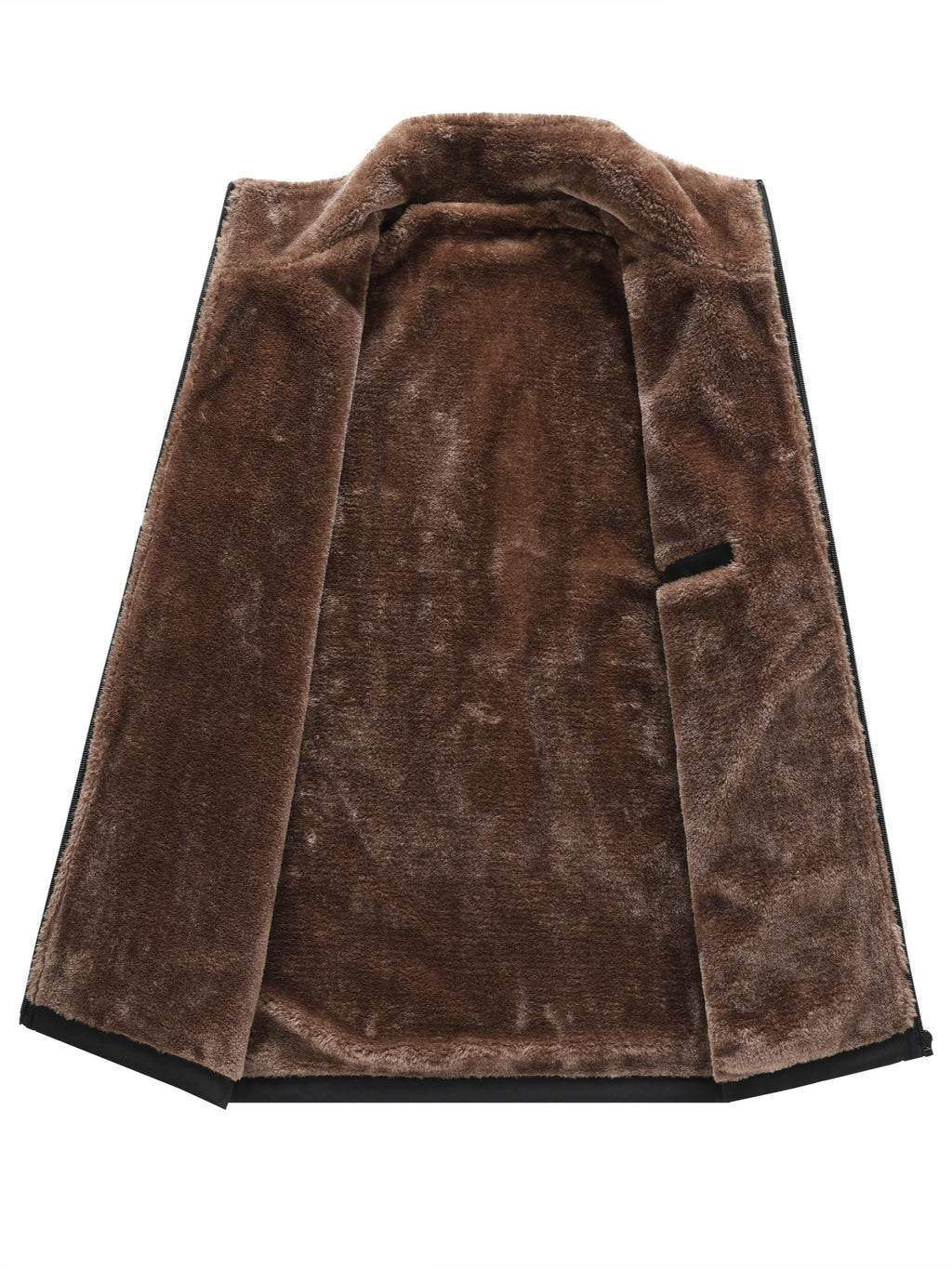 Veste matelassée pour homme, velours, à col montant