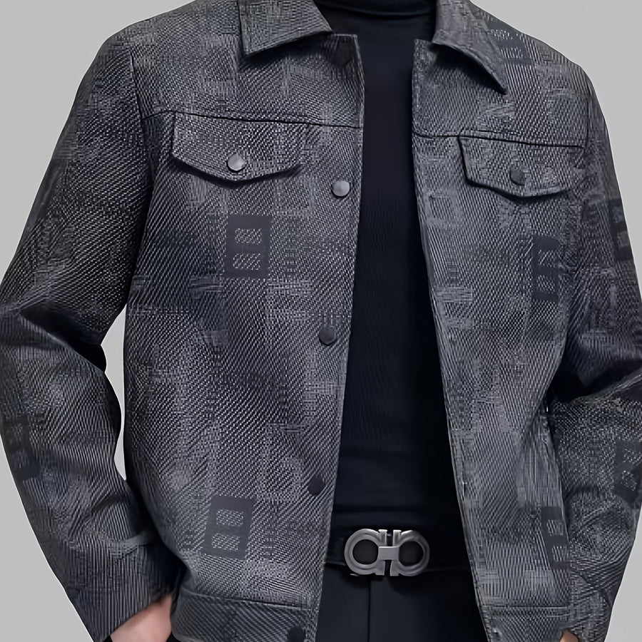 Veste court, à revers, coloris noir, détail