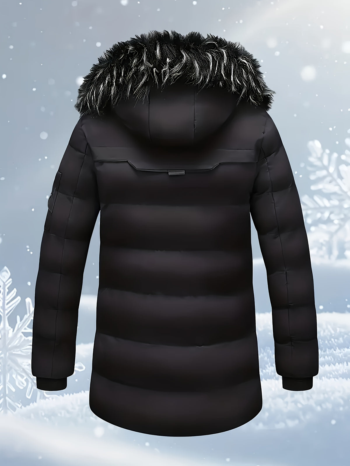Veste pour homme, capuche amovible, modele 2