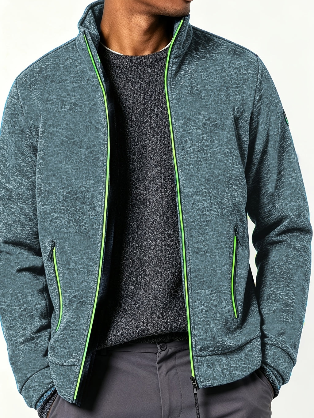 Veste longue, détail du vêtement
