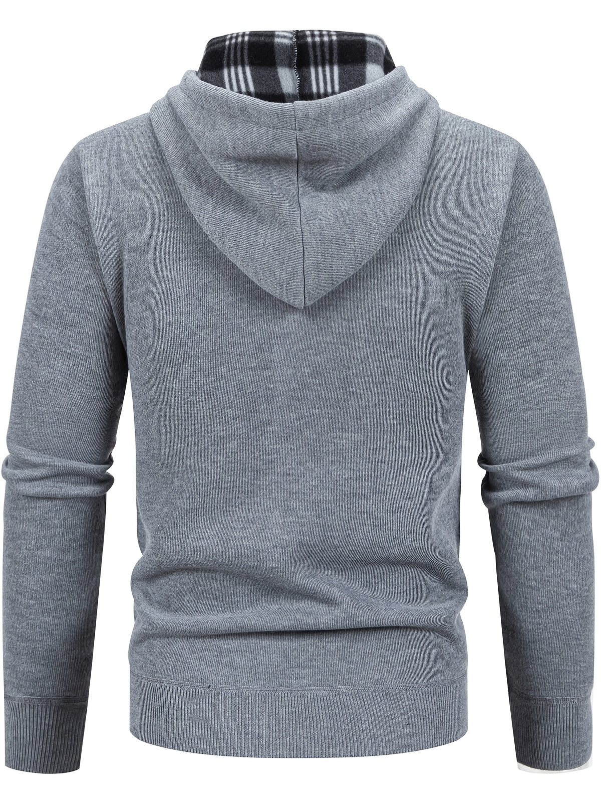 Manteau matelassé long pour homme, patchwork, à capuche