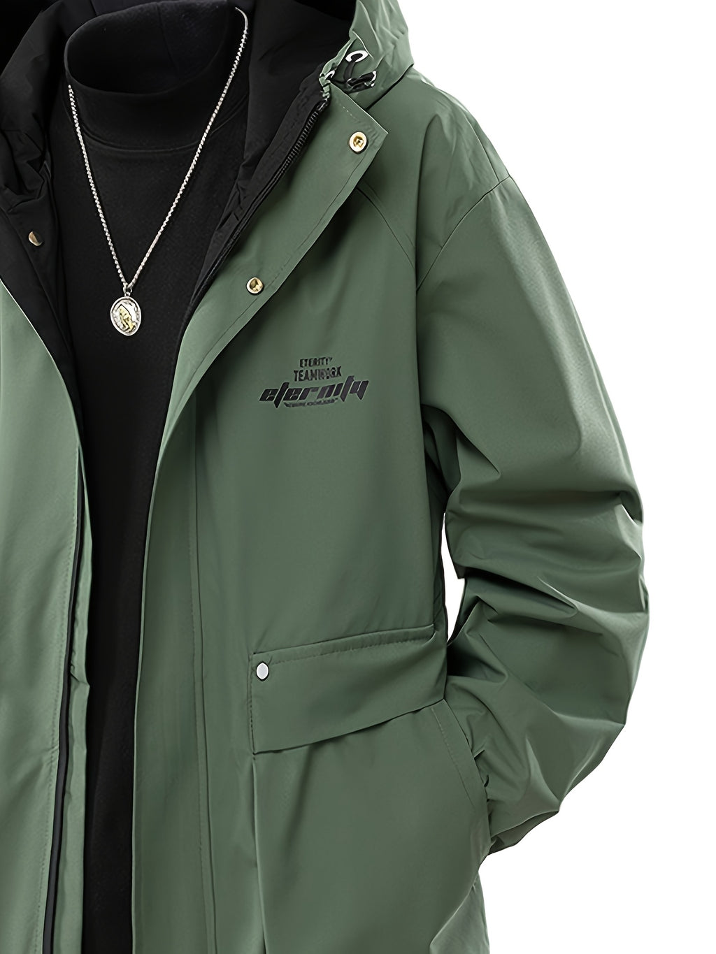 Veste pour homme, grandes tailles, à capuche