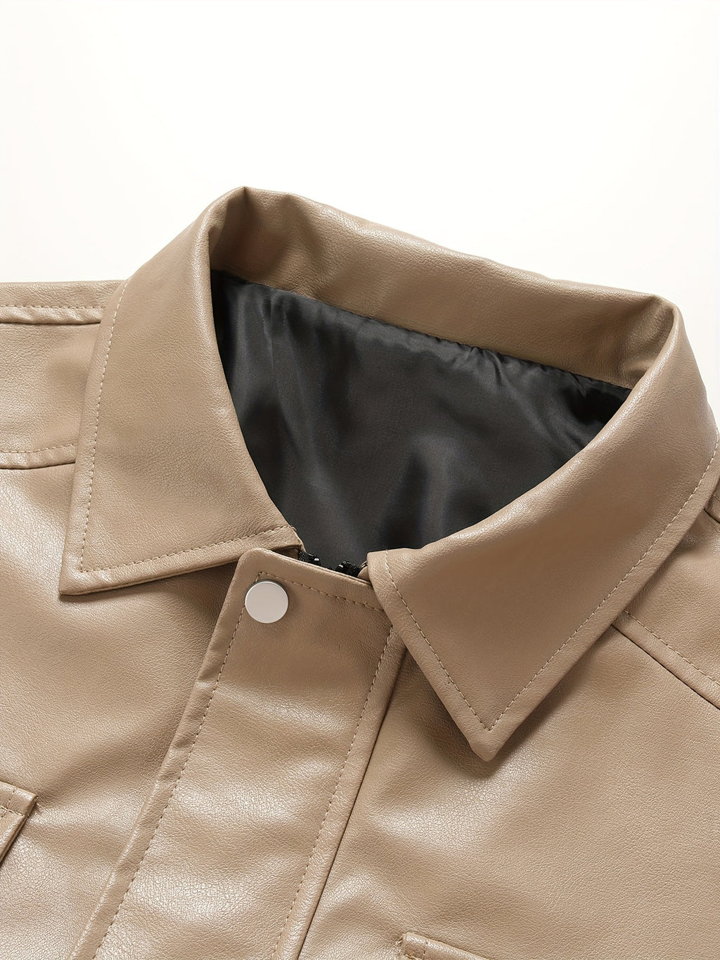 Veste, à revers, kaki, photo 24