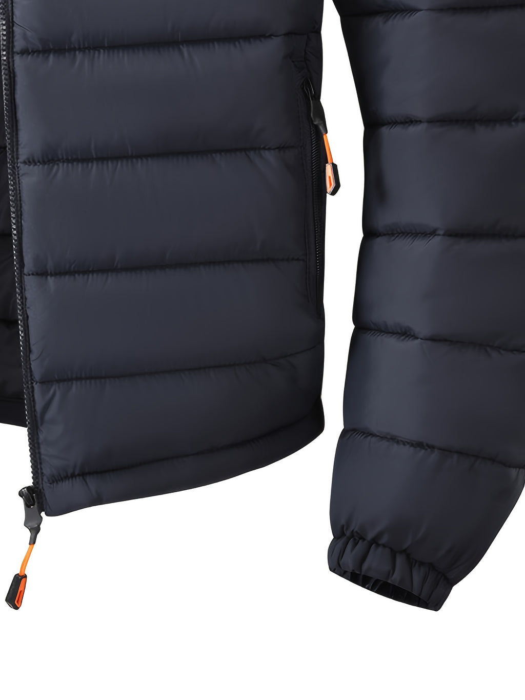 Manteau matelassé pour homme, coupe-vent, à capuche