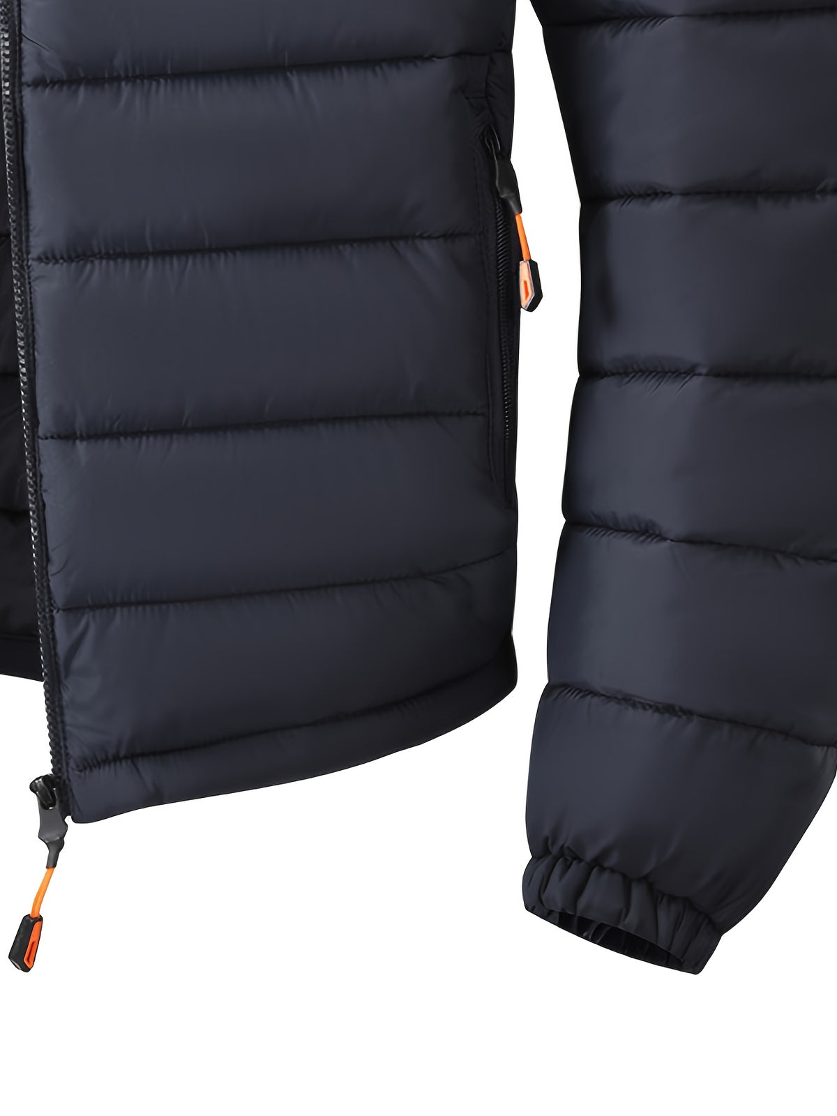 Manteau matelassé pour homme, coupe-vent, à capuche