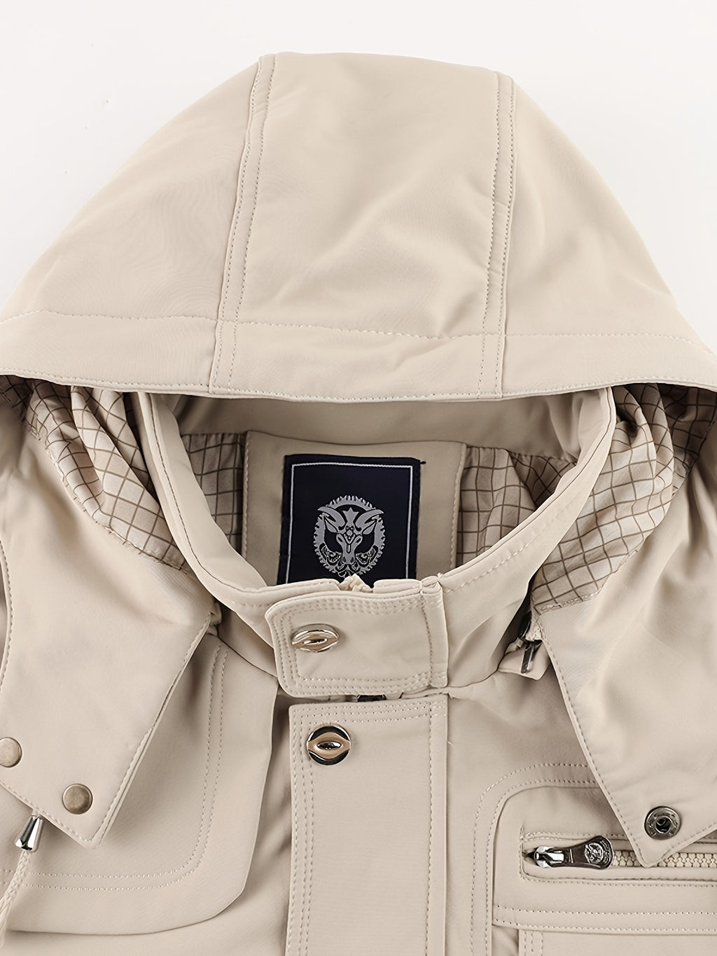 Veste pour homme, coupe-vent, à capuche, fuchsia