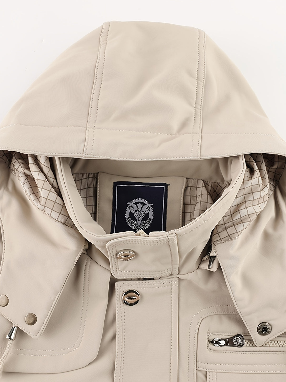 Veste pour homme, coupe-vent, à capuche, fuchsia