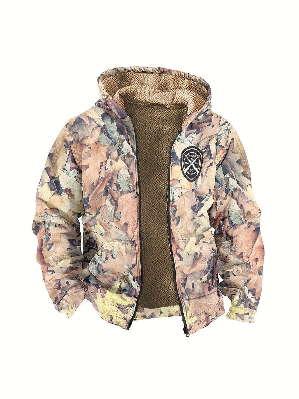 Manteau pour homme, polaire, à capuche