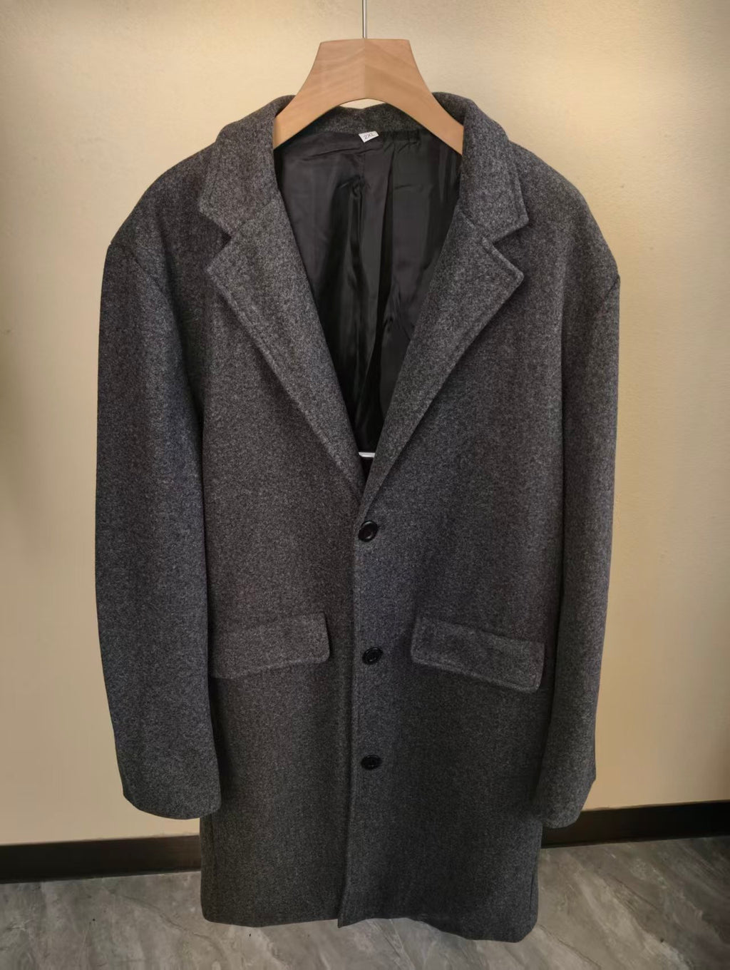 Trench, à revers, bouton, détail du vêtement