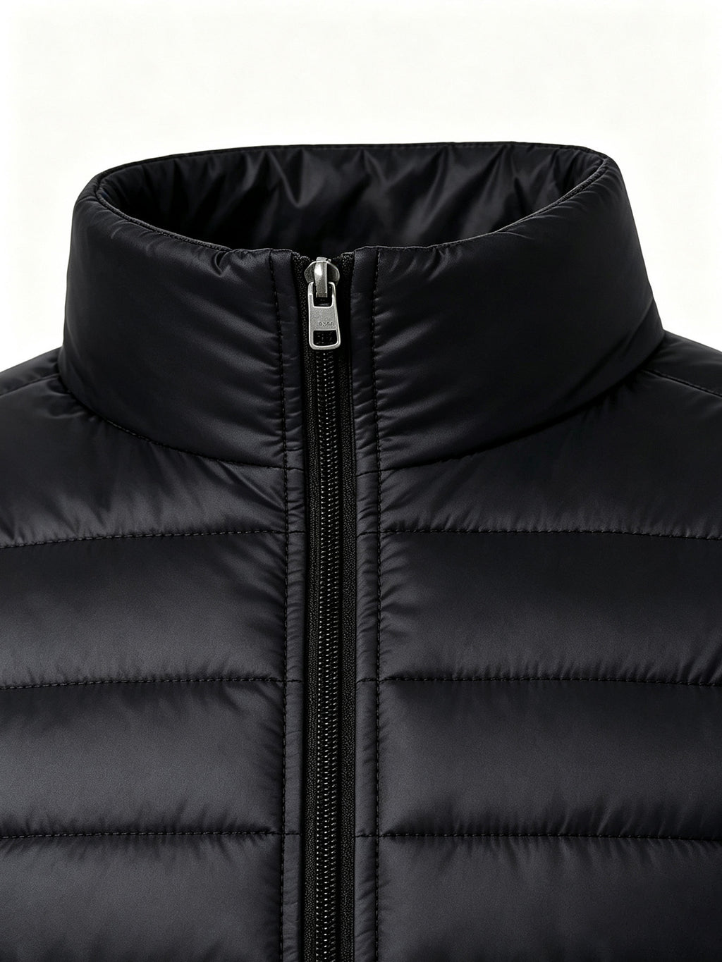 Manteau matelassé pour homme, à col montant, bleu marine
