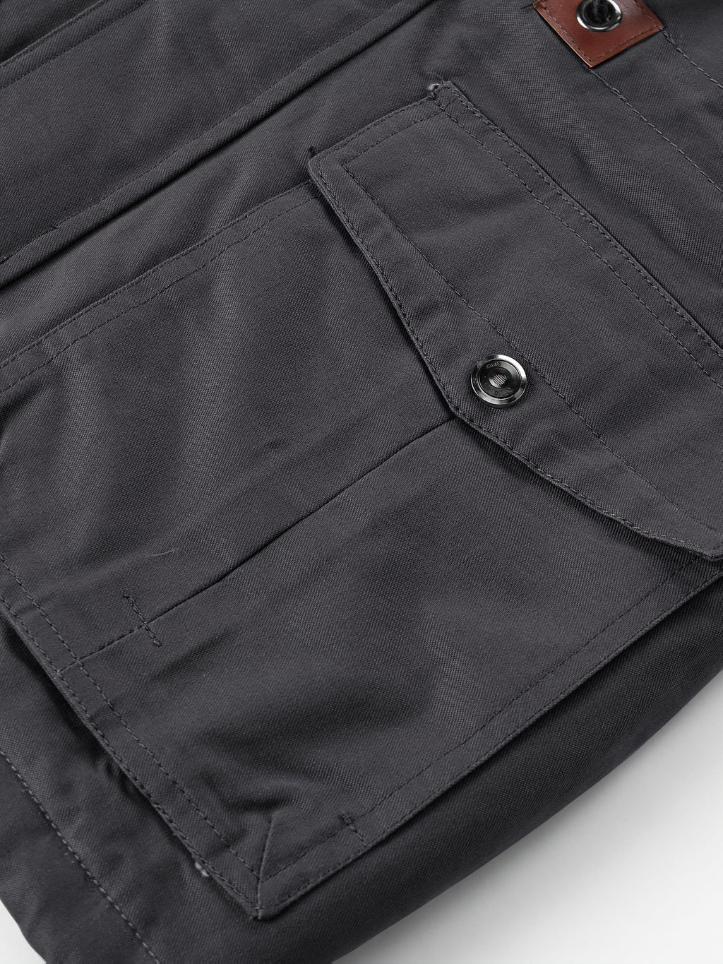 Veste mi-long pour homme, capuche amovible