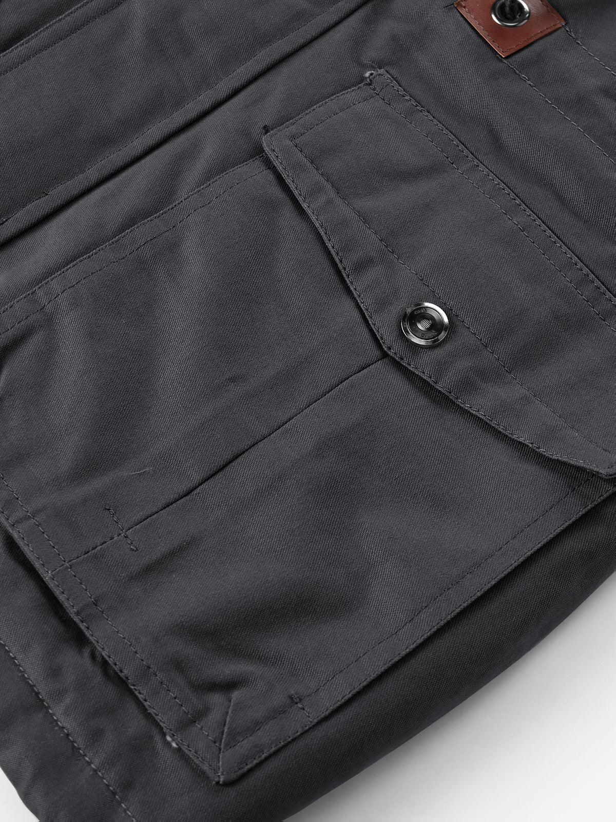 Veste mi-long pour homme, capuche amovible