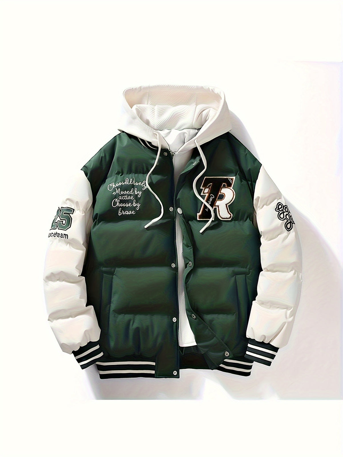 Veste pour homme, croisé, à capuche