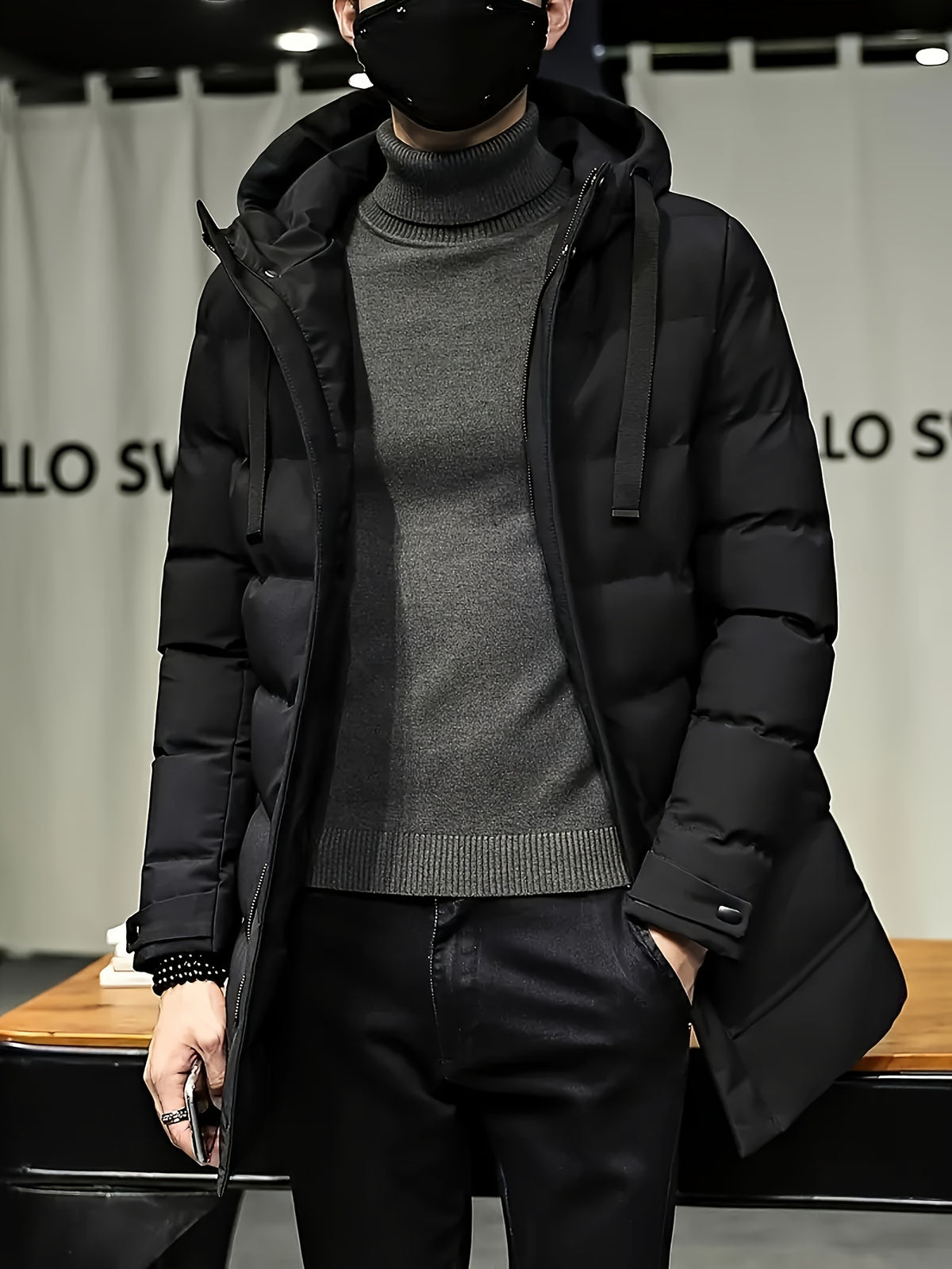 Veste pour homme, à capuche, modele 12