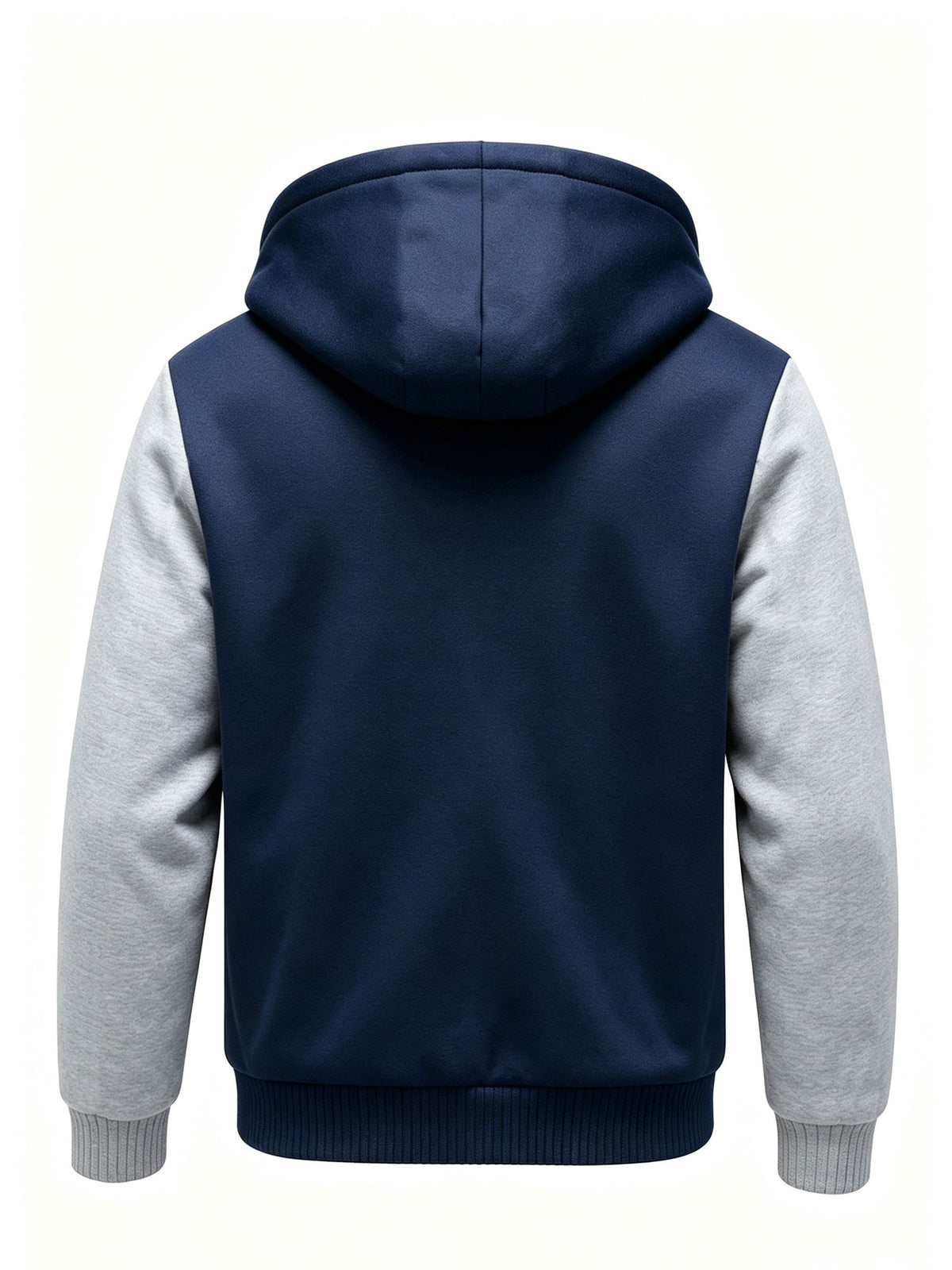 Veste en fausse fourrure long pour homme, polaire, à capuche
