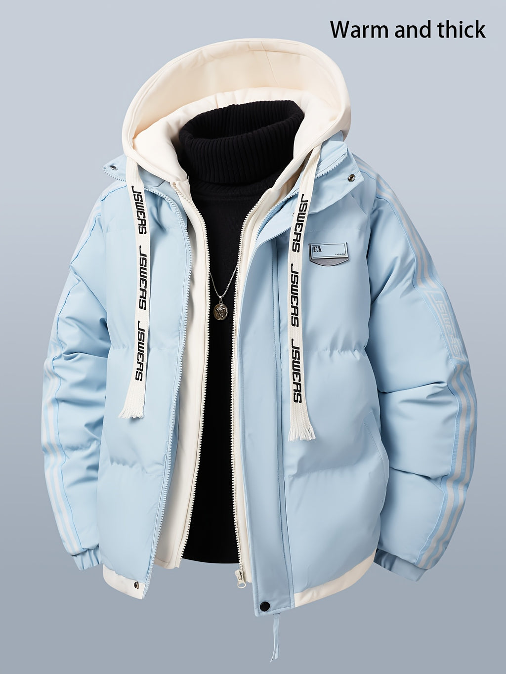 Veste pour homme, à capuche, abricot
