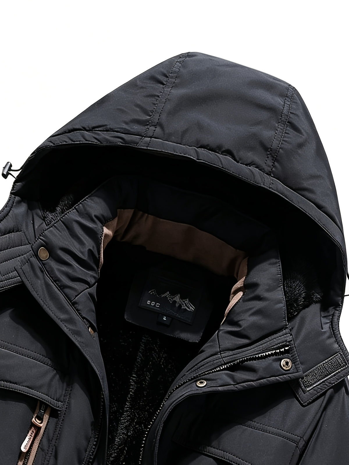 Parka matelassée pour homme, coupe-vent, à capuche