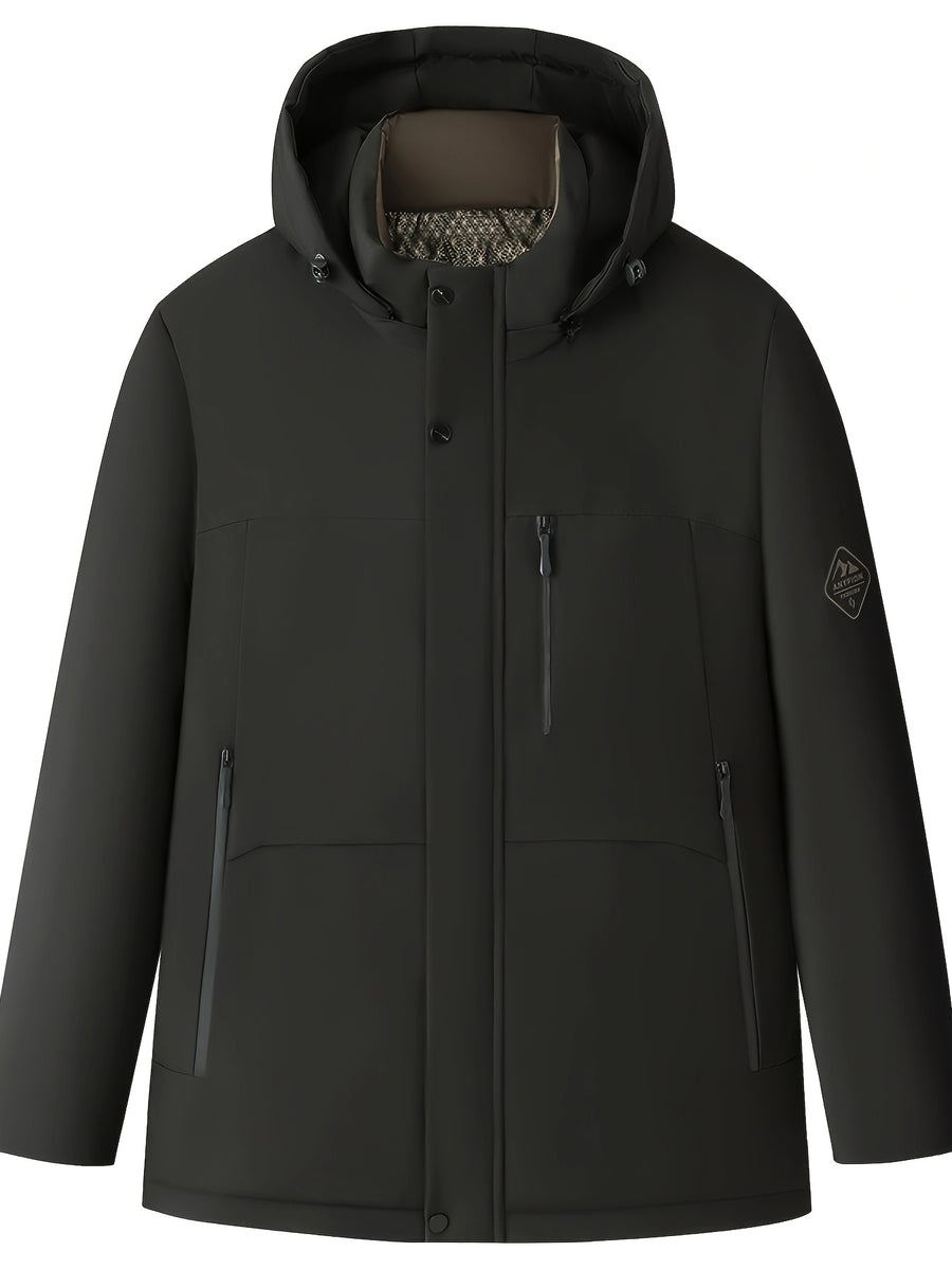 Veste matelassée, coupe-vent, à capuche, vert, photo 6