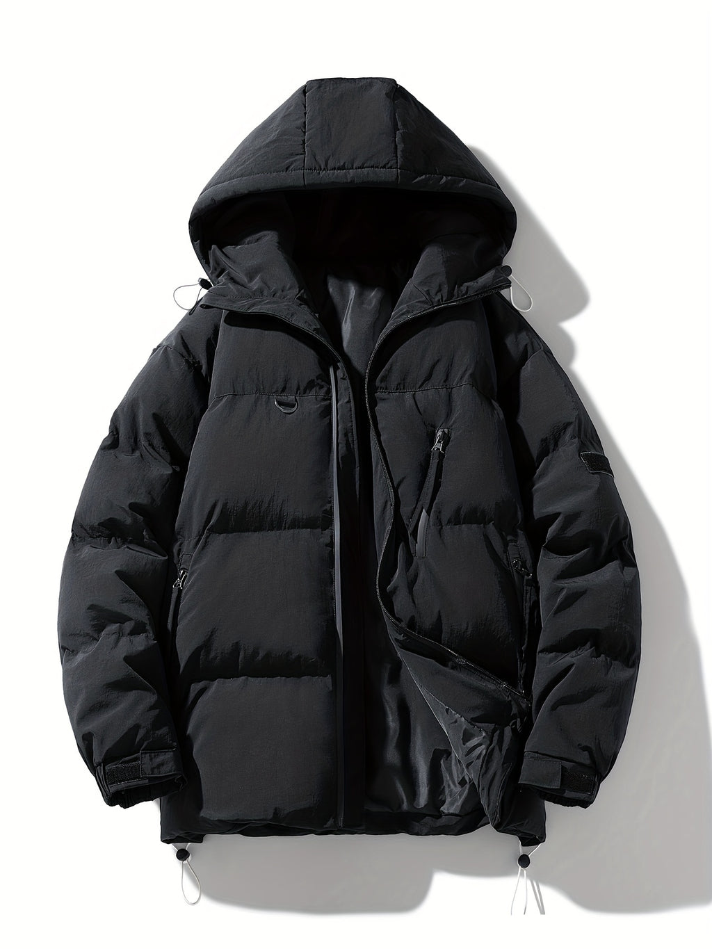 Veste pour homme, à capuche, couleur café